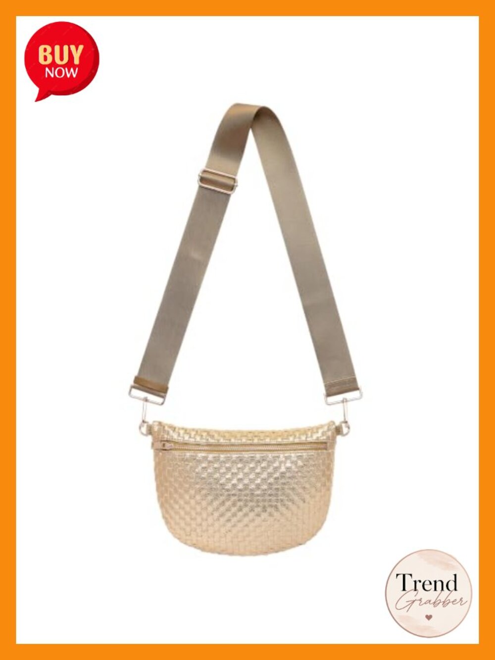 Woven Crossbody Bag Checkered Bum Bag Sling Purse Fanny Pack Belt Bag